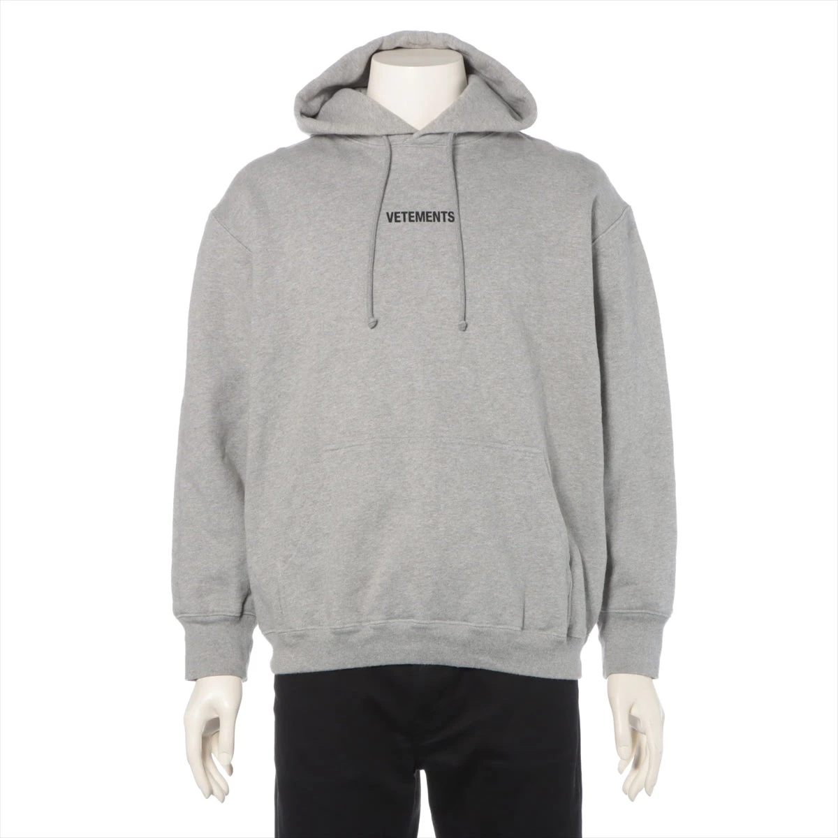 ヴェトモン コットン パーカー S メンズ グレー UAH20TR725 RU018699  