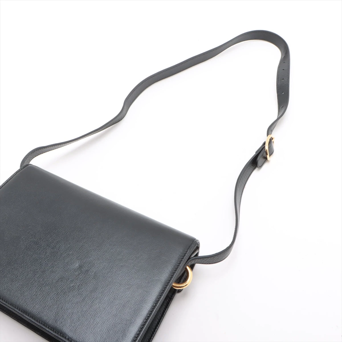 グッチ ダブルG レザー ショルダーバッグ ブラック 589474
