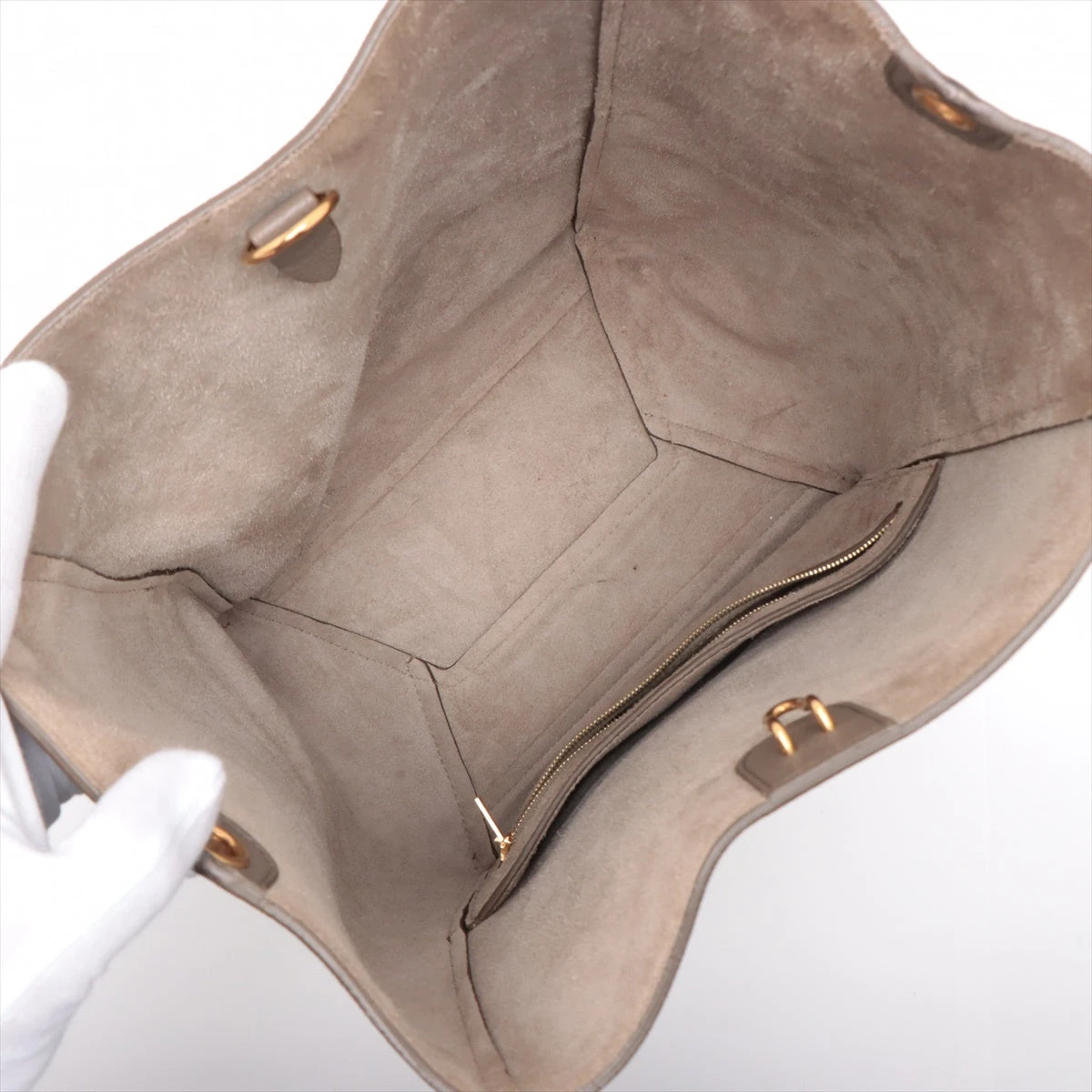 良品 セリーヌ レザー サングル バケット スモール ショルダーバッグ ベージュ セリーヌ サングルバケット スモール レザー ショルダーバッグ