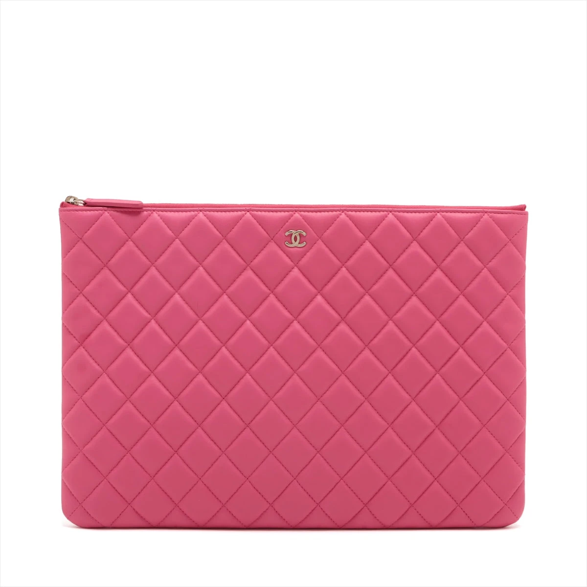 シャネル マトラッセ ラムスキン クラッチバッグ CHANEL - 良品 CHANEL シャネル マトラッセ ラムスキン クラッチ