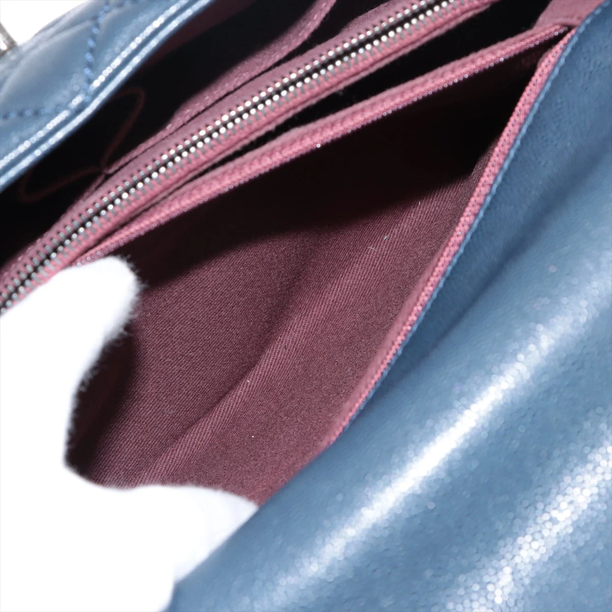 CHANEL ココハンドル 29 キャビアスキン 2way ダーク ネイビー シャネル ココハンドル24 XS キャビアスキン 2WAYハンドバッグ