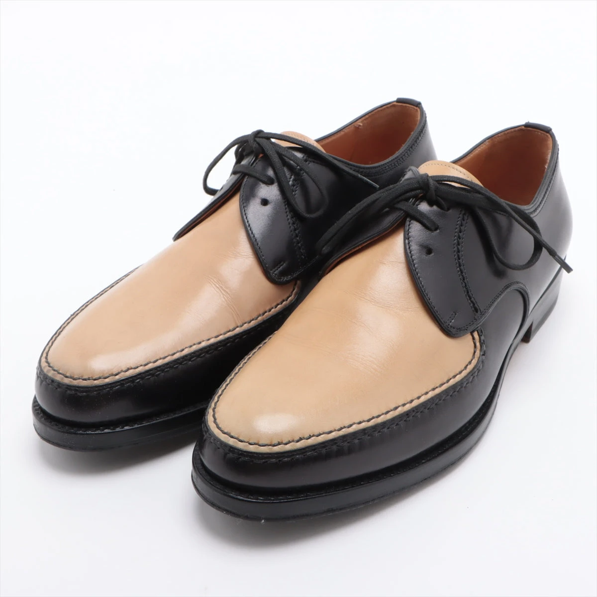 フラテッリジャコメッティ レザー レザーシューズ 40 メンズ ブラック