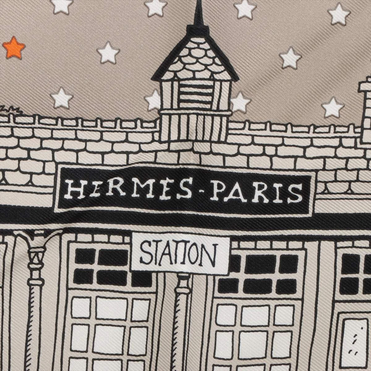 エルメス カレ55 Hermes Paris Station Bandana エルメス パリ