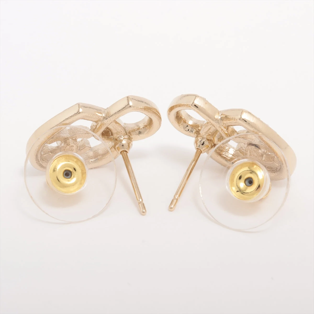 シャネル ココマーク ハート 23B ピアス(両耳用) GP×ライン