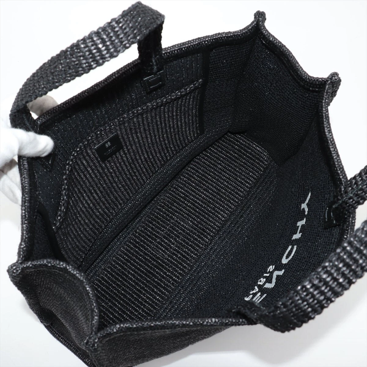 ジバンシィ Gトート ミディアム ラフィア トートバッグ ブラック