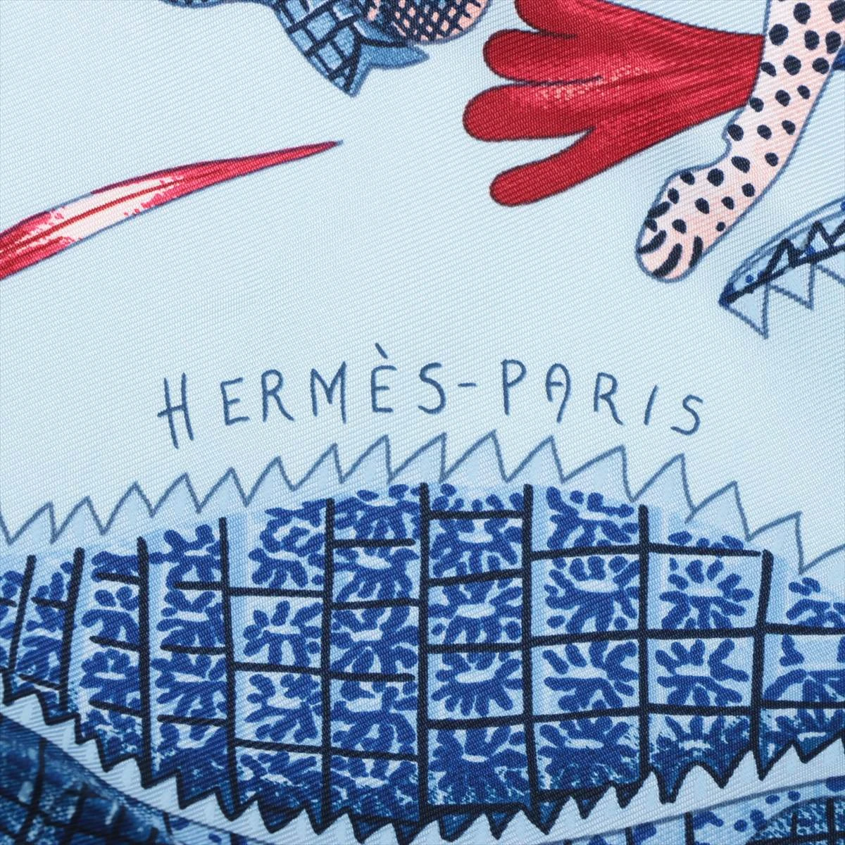 エルメス スカーフ カレ90 ザンベジ川の行進 La Marche du Zambeze