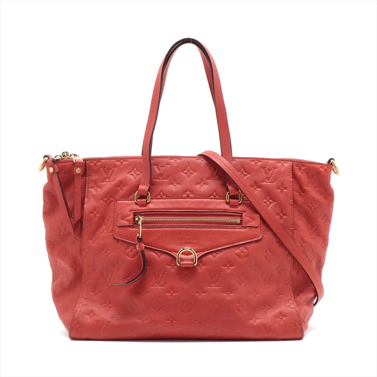 ルイヴィトン M50048 トートバッグ レッド LOUIS VUITTON モノグラム