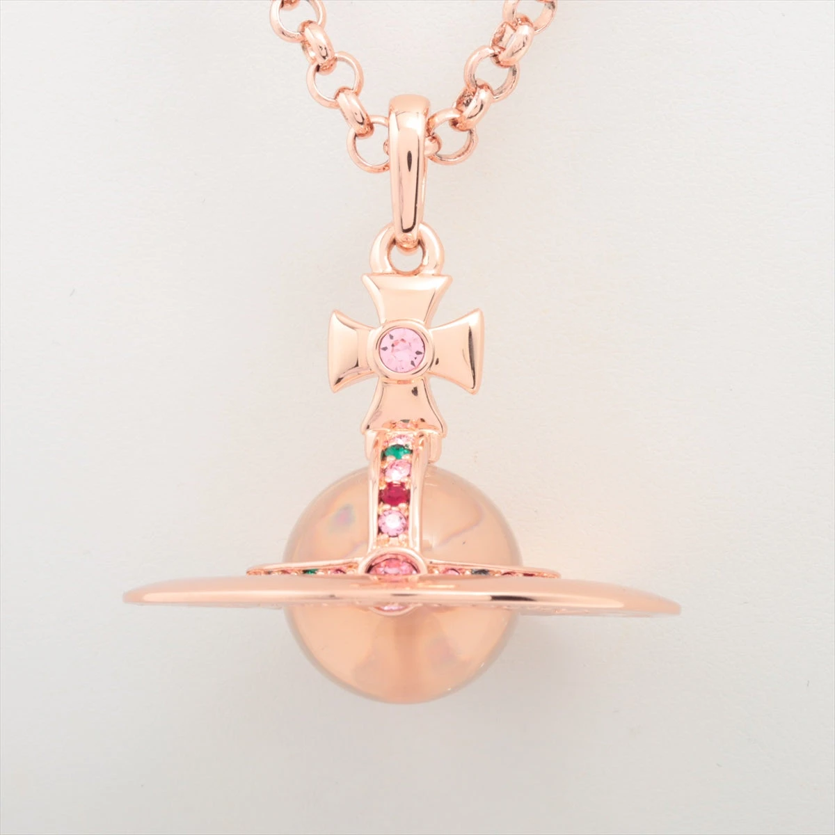 ヴィヴィアンウエストウッド SMALL ORB ネックレス ピンクゴールド