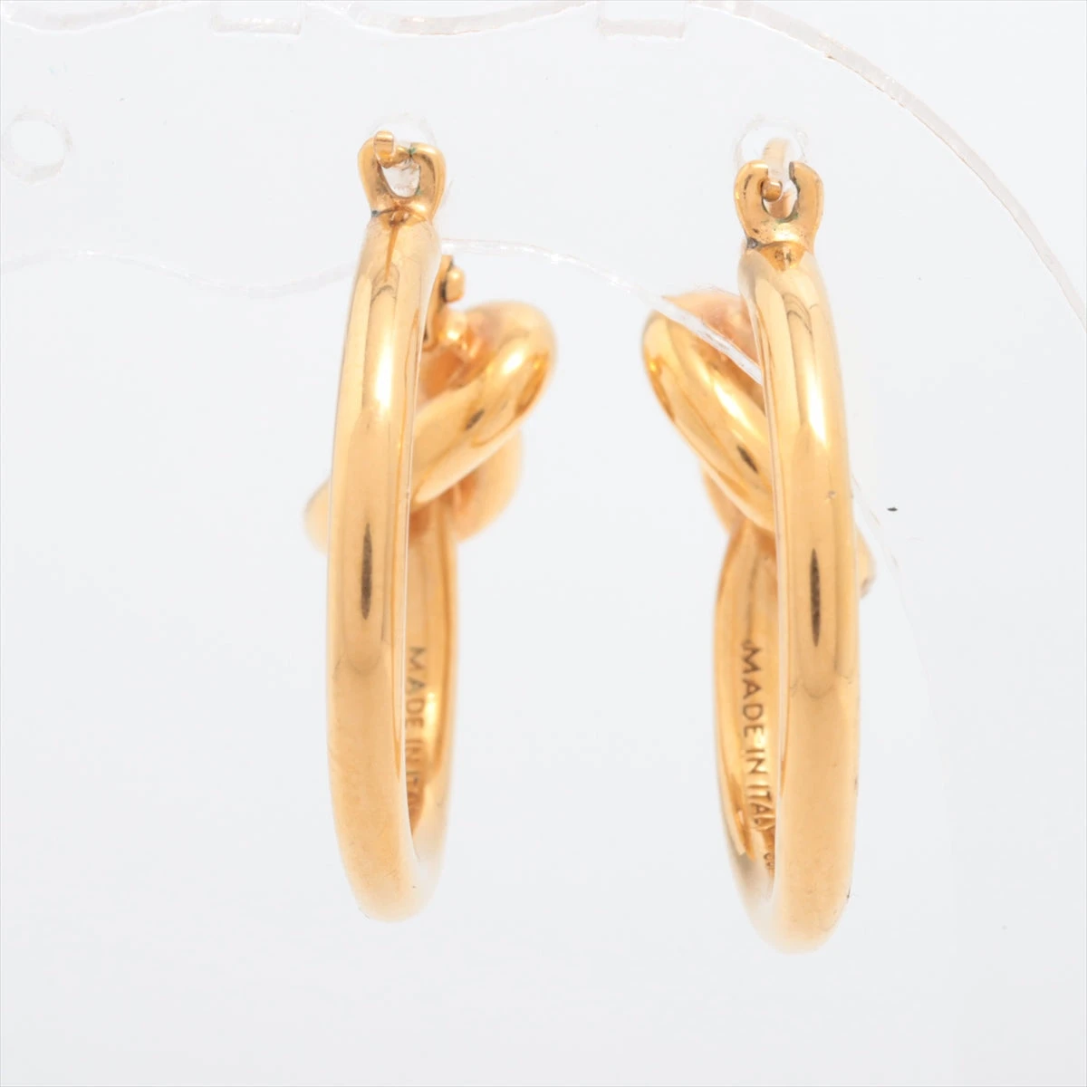 セリーヌ ピアス CELINE KNOT SMALL HOOPS EARRINGS メタル