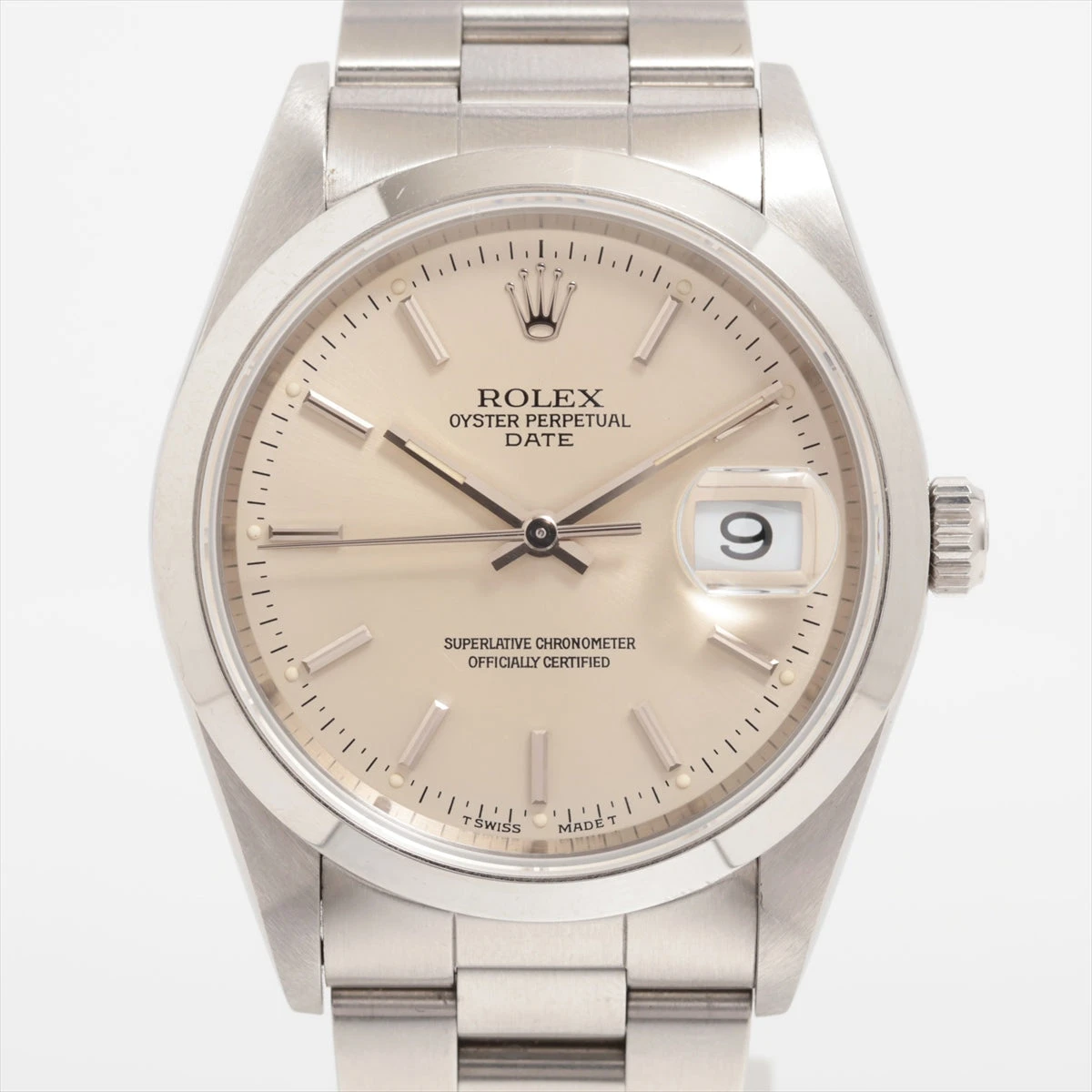 ROLEX パーペチュアルデイト 15200 白文字盤 メンズ 本物 税なし