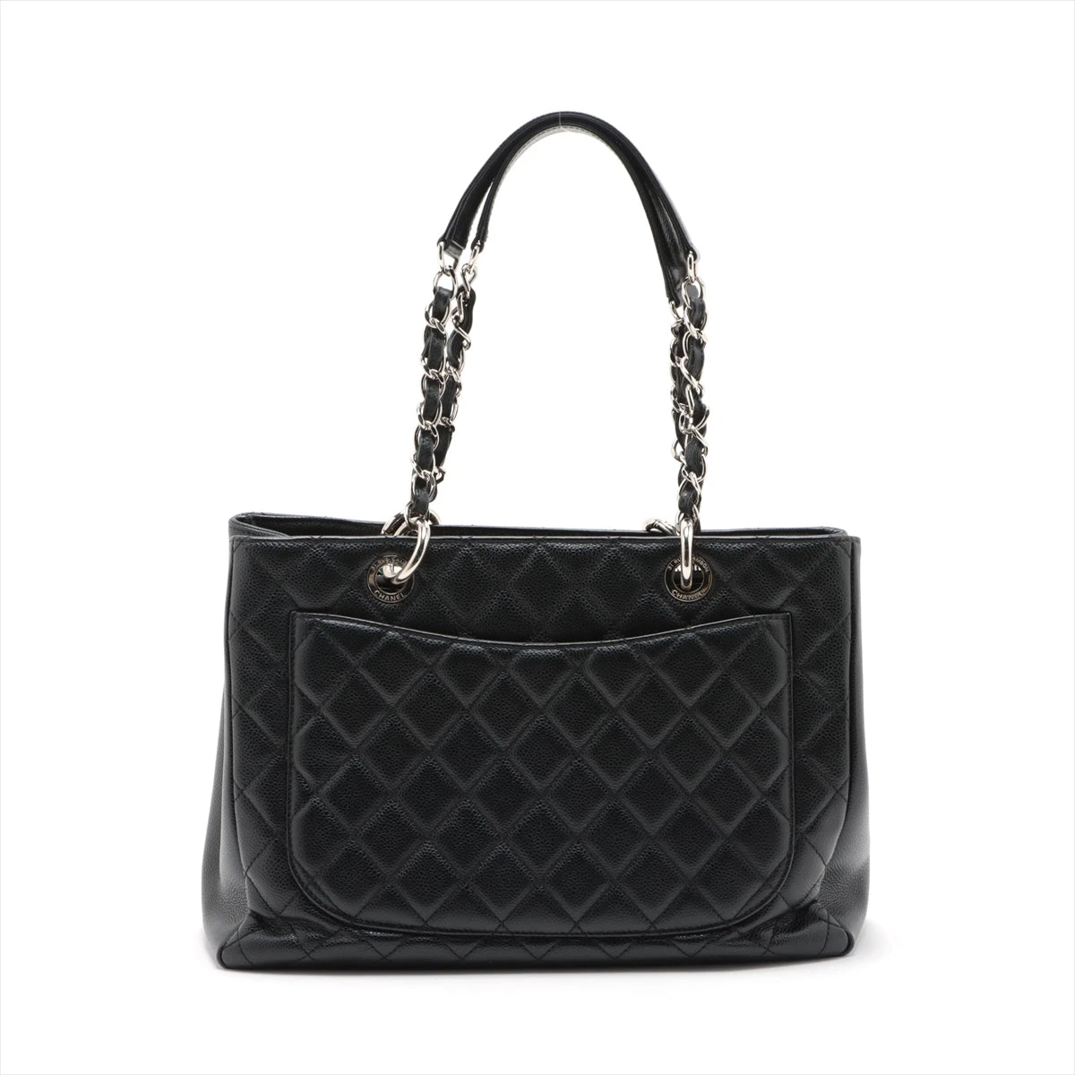 CHANEL　シャネル　トートバッグ　GST　キャビアスキン　状態良好 CHANEL シャネル GSTトート バッグ キャビアスキン ブラックの