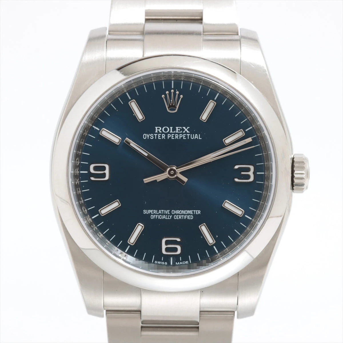 ロレックス オイスターパーペチュアル 116000 SS AT 青文字盤
