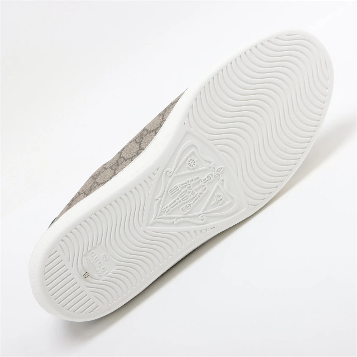 グッチ エース キャンバス スニーカー 10 メンズ ブラウン GG