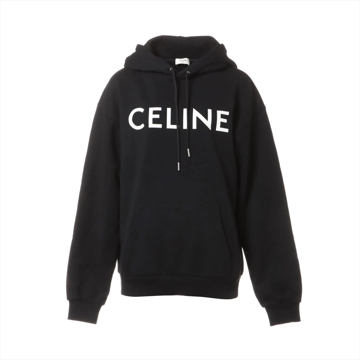 CELINE ブラック フード付きパーカー Sサイズ CELINE セリーヌ メンズ フード スウェット パーカー/フーディー