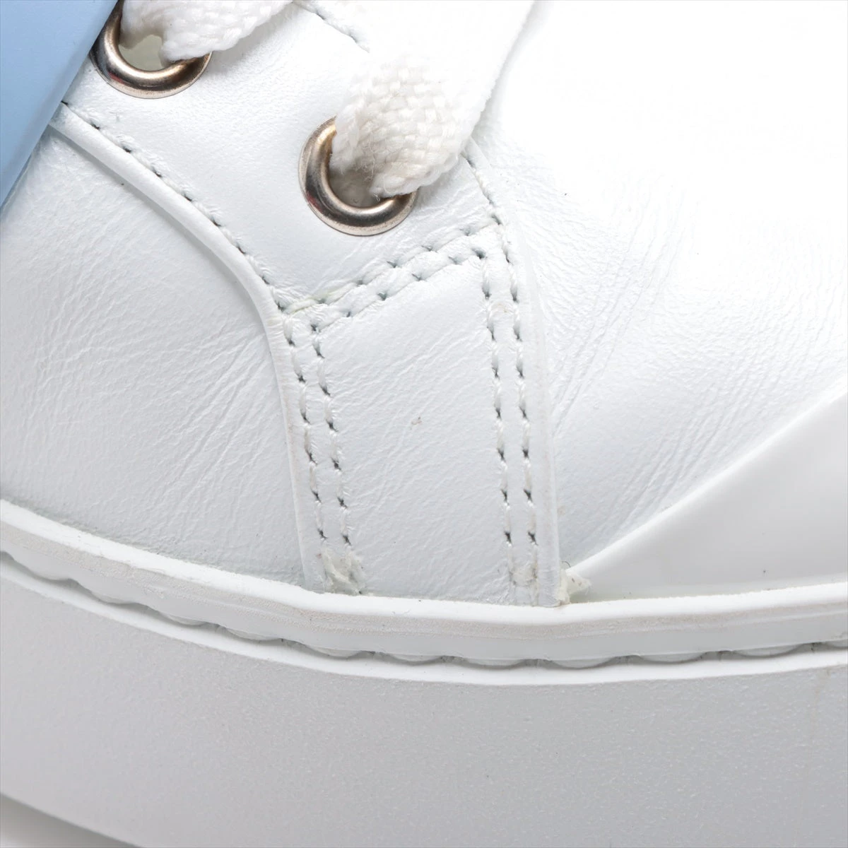 ロジェ ヴィヴィエ レザー スニーカー 35 レディース ブルー×ホワイト