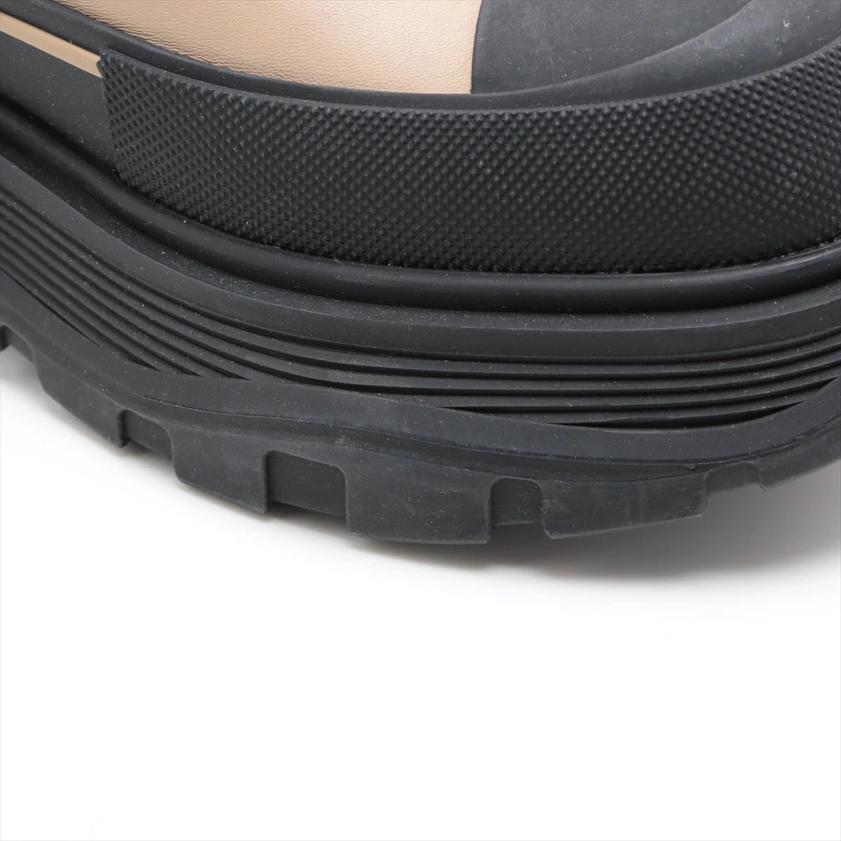 【美品】アレキサンダーマックイーン　レザー サイドゴアブーツ 厚底ソール アレキサンダーマックイーン レザー サイドゴアブーツ 36 1/2