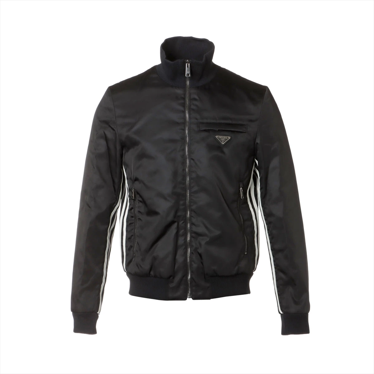 完全国内正規品♪プラダ　シモンズ期トライアングルロゴ　パファボンバージャケット♪ 完全国内正規品♪プラダシモンズ期トライアングルロゴパファボンバー