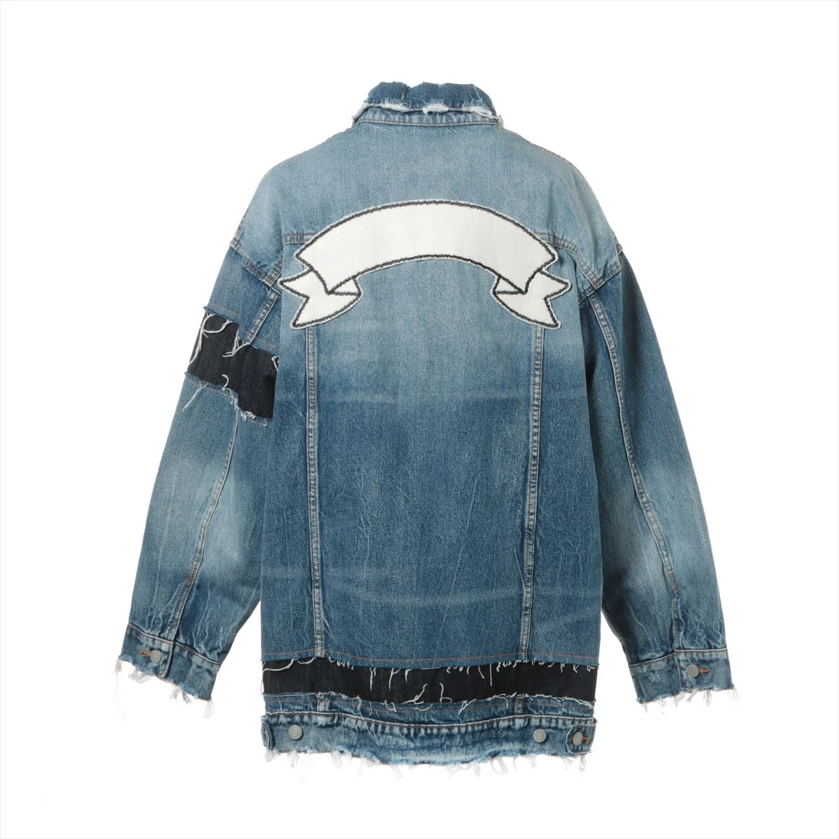 ナノユニバース コットン×ナイロン デニムジャケット 38 レディース 