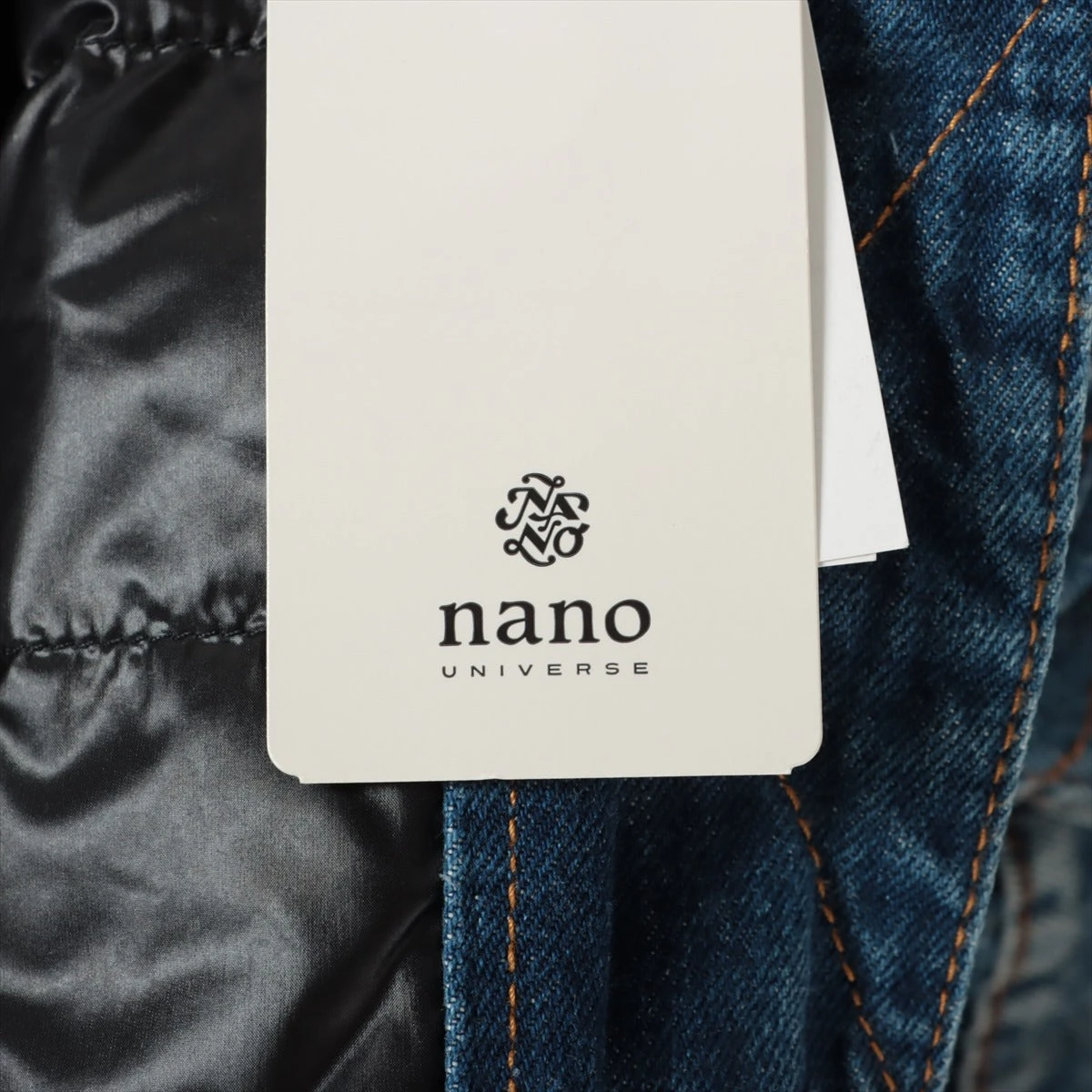 ナノユニバース コットン×ナイロン デニムジャケット 38 レディース 