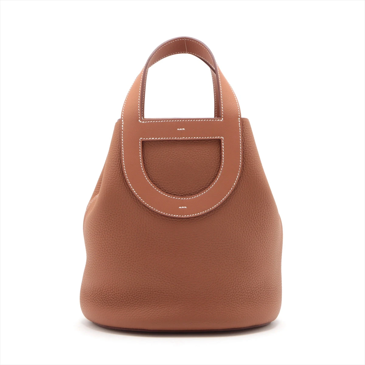 ゴールド♪シルバー金具【HERMES】インザループ 23 ハンドバッグ エルメス インザループ23 トリヨンクレマンス ゴールド シルバー