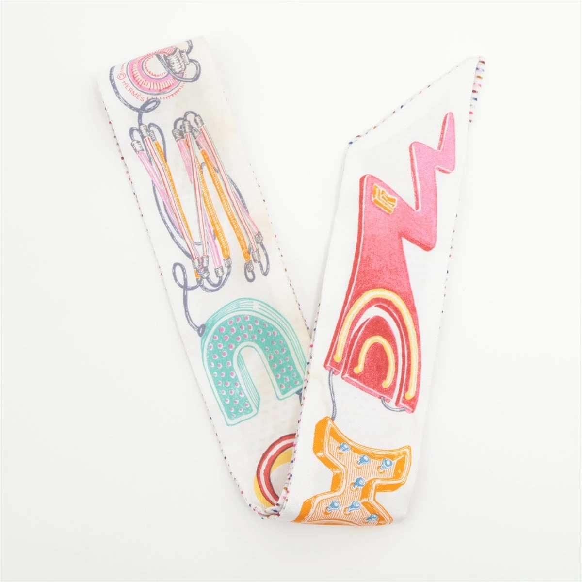 【新品未使用】エルメス　ツイリー　シュバロスコープ　ネオン エルメス ツイリー Chevaloscope Neon シュヴァロスコープ