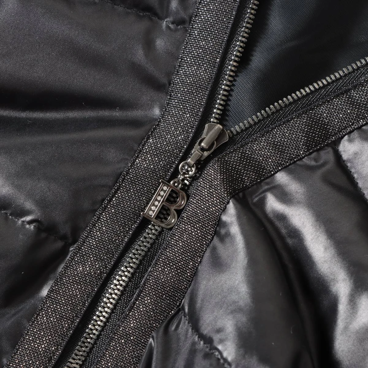 美品✨レリアン ロロピアーナ ジャケット 13号 シルク混 ブラック 店舗人気】ストレッチノーカラージャケット【25年9月カタログ