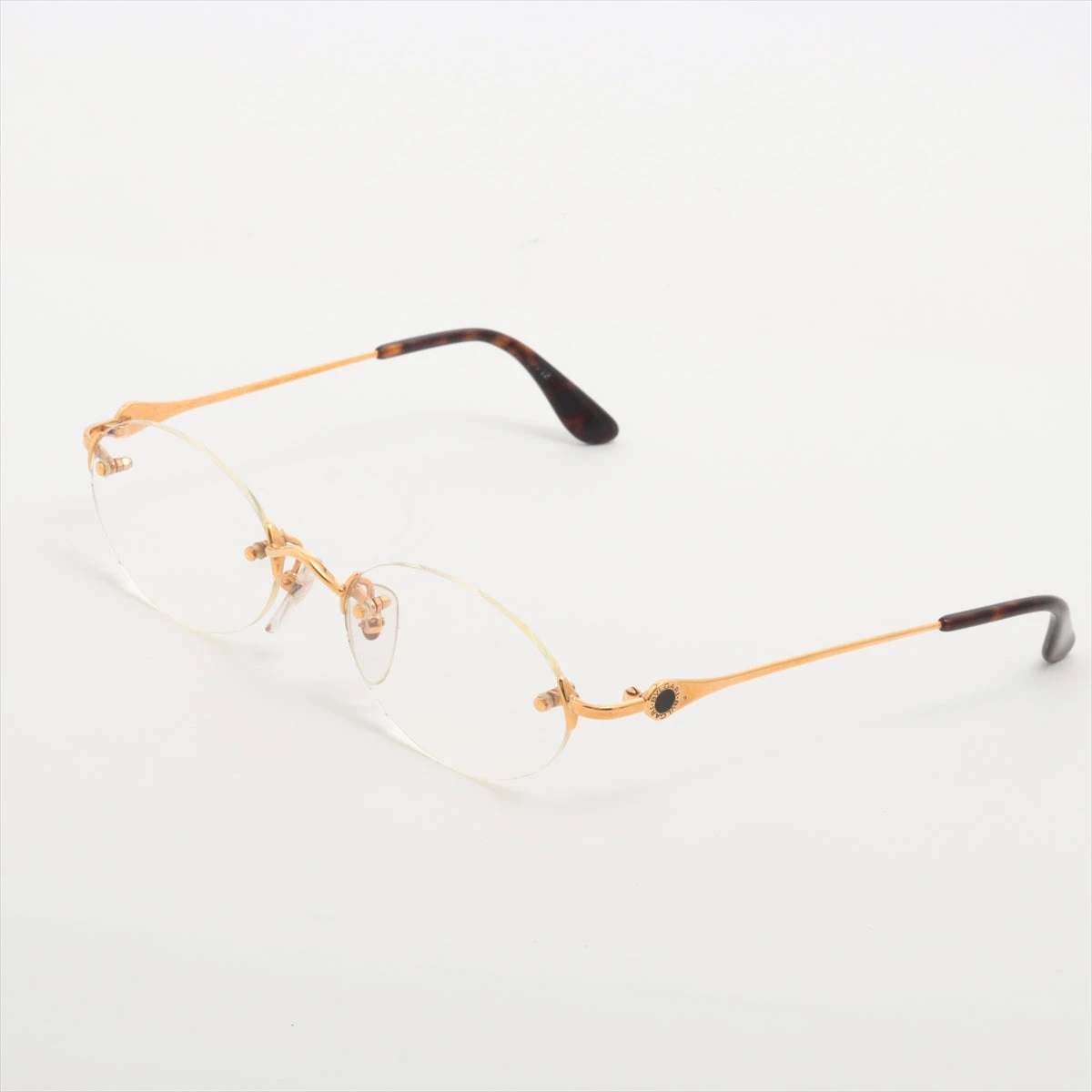 ブルガリ ブルガリブルガリ メガネ 18K ゴールド 度入り