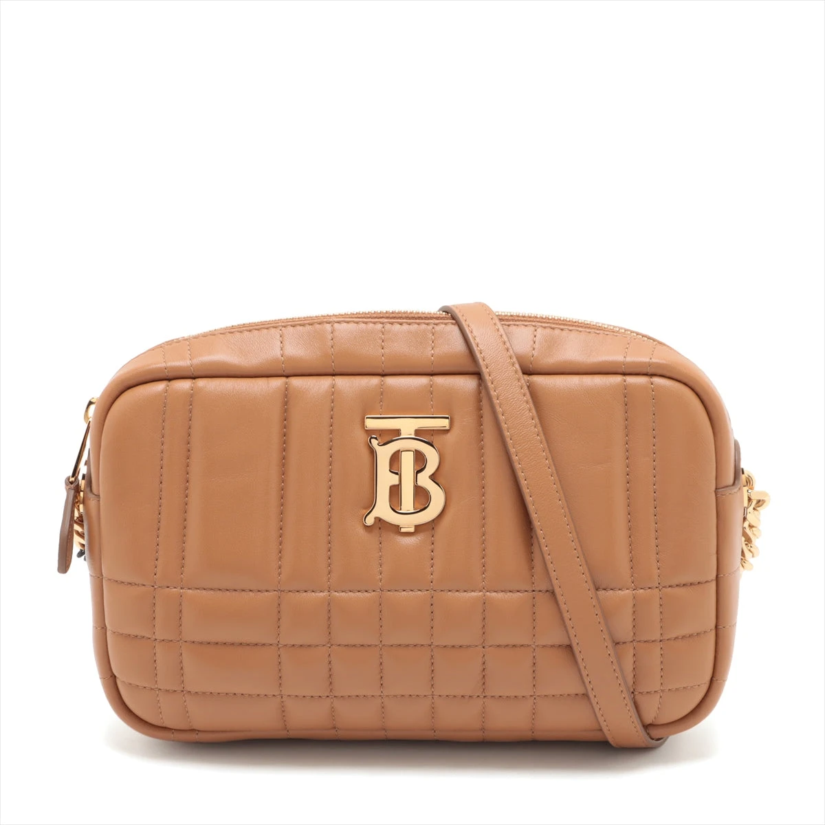 バーバリー TB レザー ショルダーバッグ ブラウン A2575334｜中古  