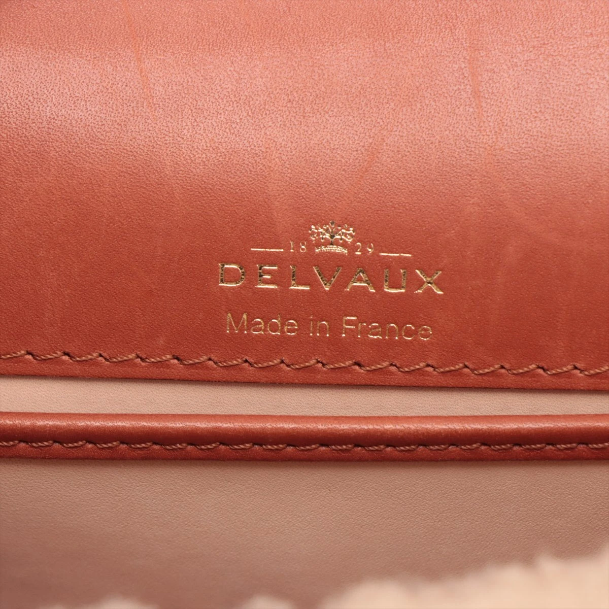 デルボー ブリヨンミニ ムートン×レザー 2WAYハンドバッグ