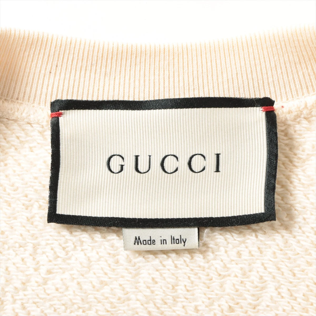 GUCCI アイボリー スウェットワンピ Printed cotton jersey sweatshirt in white | GUCCI® US