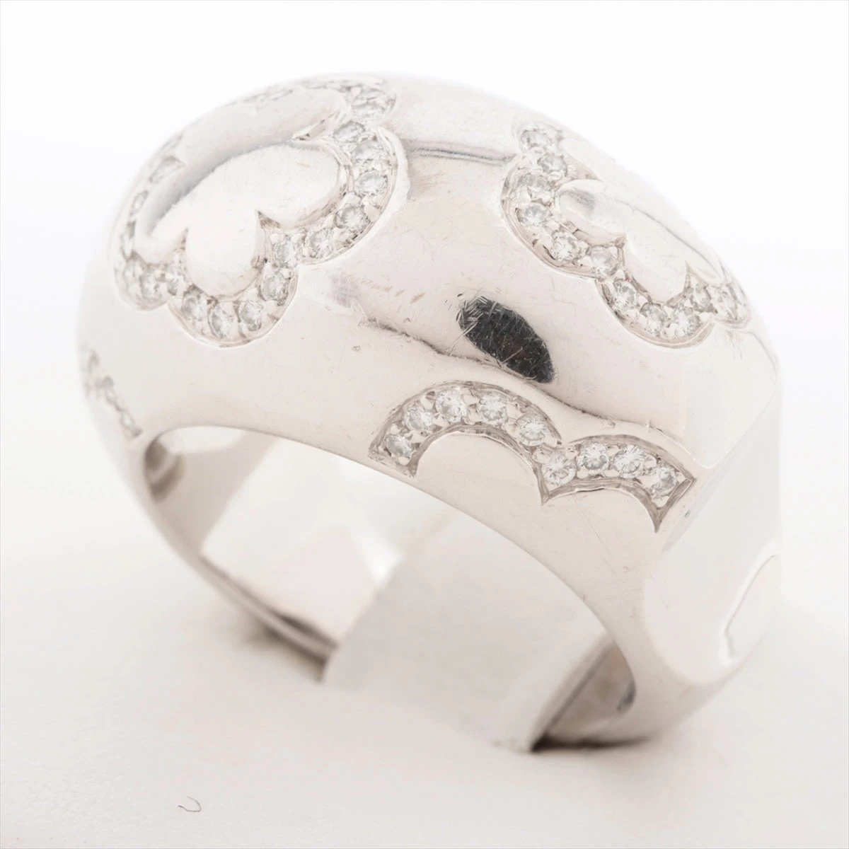 シャネル カメリア ダイヤ リング 750(WG) 16.2g 53 A2484311｜中古