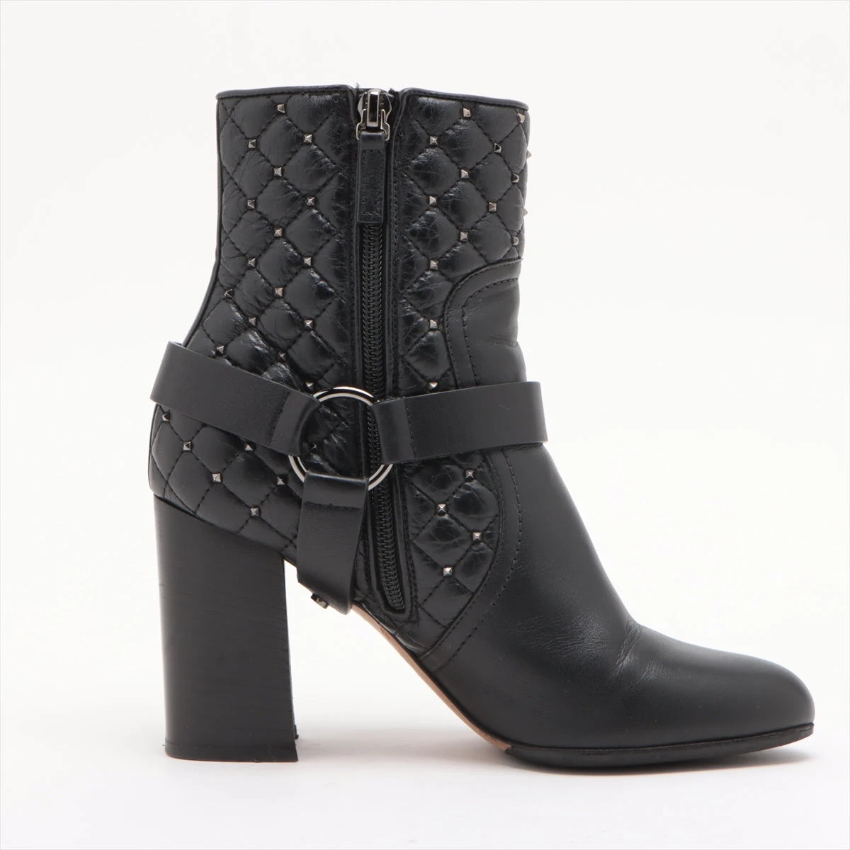 Valentino Garavani ロックスタッズ レザーロングブーツ