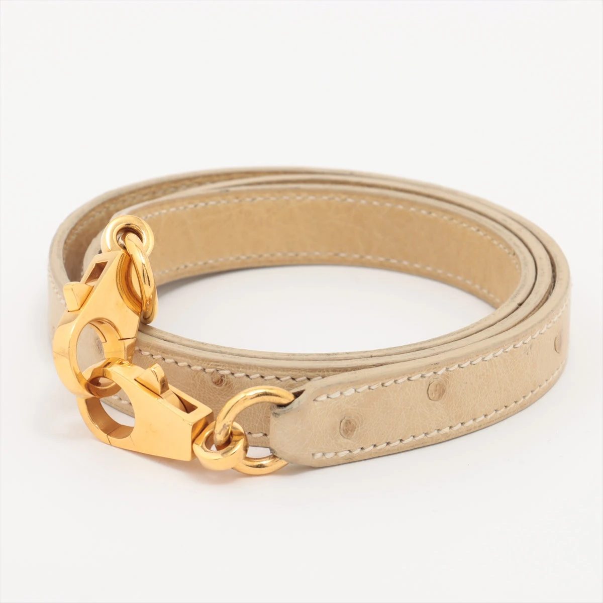 【極美品】エルメス　ストラップ　ベージュ HERMES エルメス ストラップ サンダル ベージュ レザー セリエ