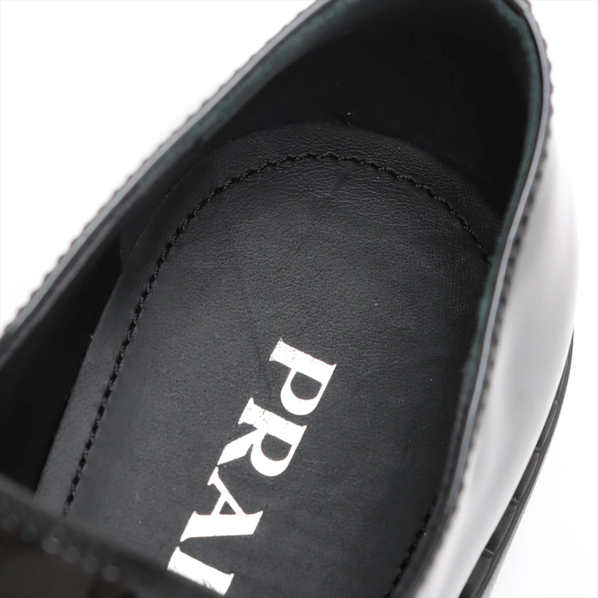 プラダ チョコレート パテントレザー ローファー 36.5