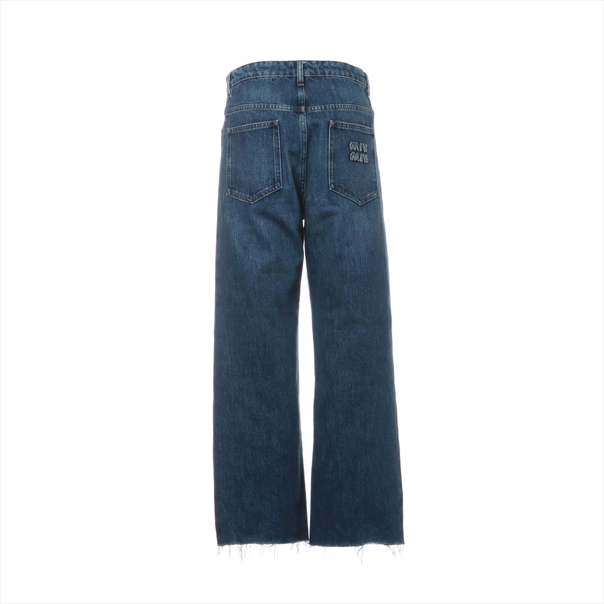 【美品✨ビブパンツ✨レディース L】ESTIVO ナイロン デニム パンツ ミュウミュウ 23SS コットン デニムパンツ 25 レディース