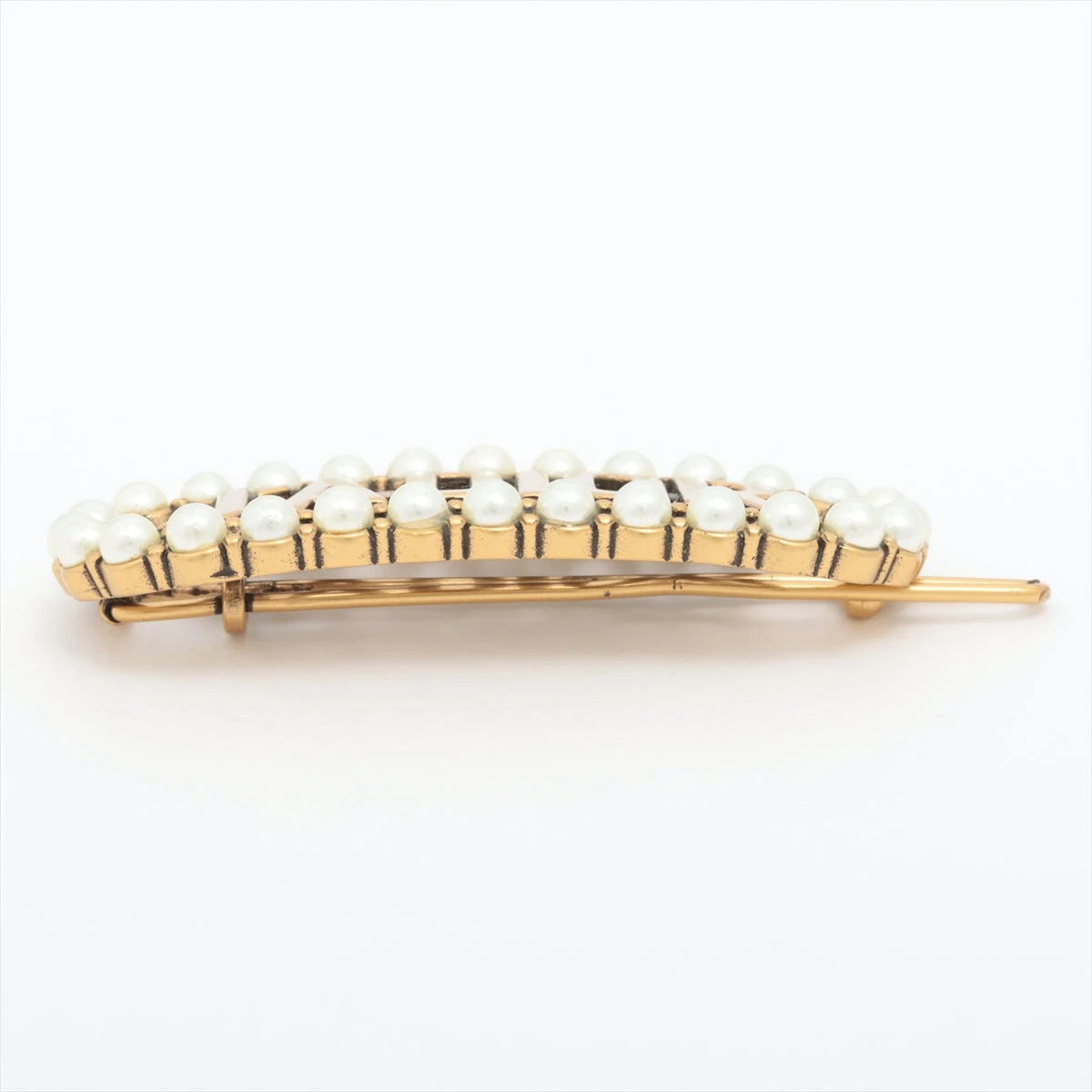 未使用 ディオール パール ヘアクリップ ディオール ジャディオール ヘアクリップ GP×フェイクパール