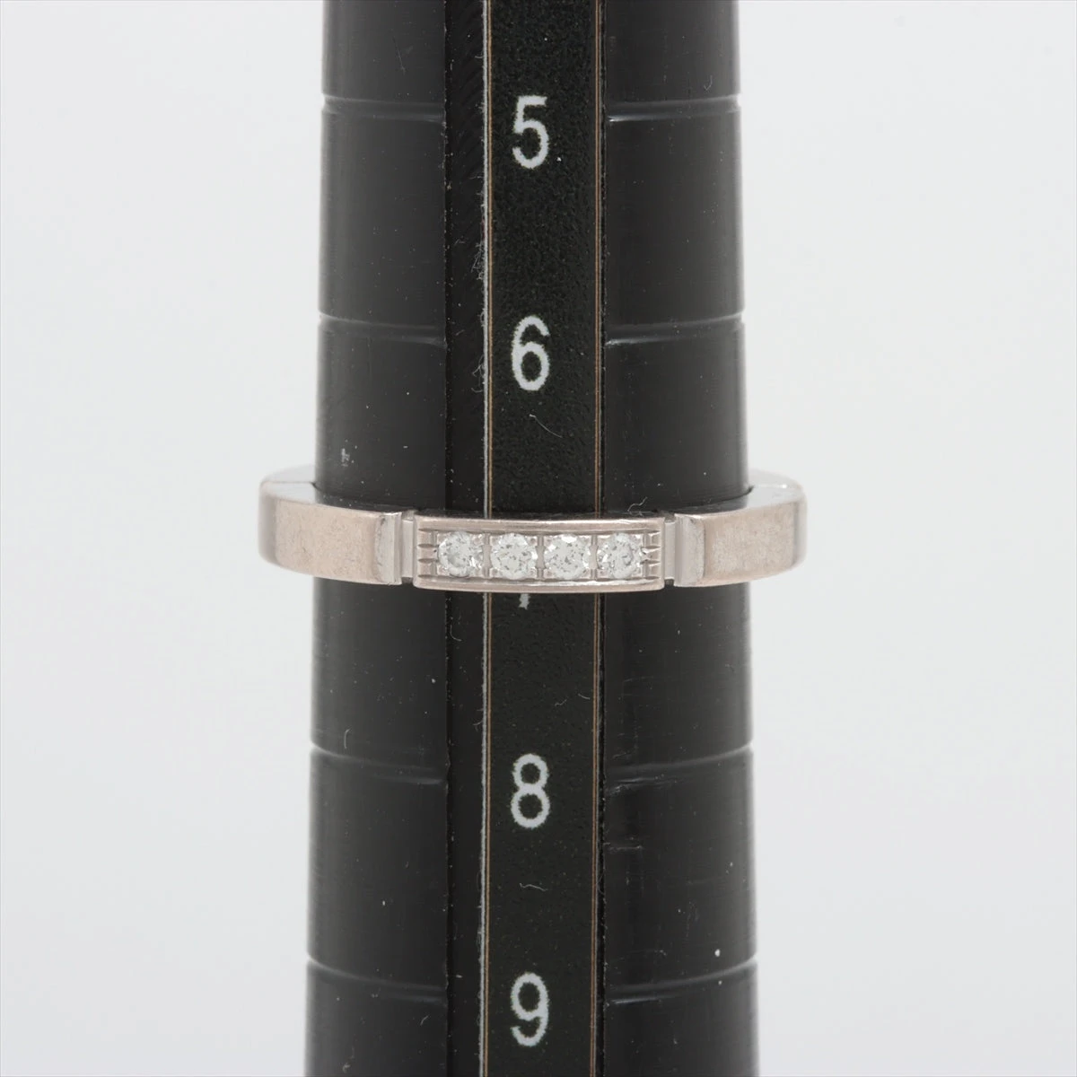カルティエ マイヨンパンテール 4P ダイヤ リング 750(WG) 3.8g