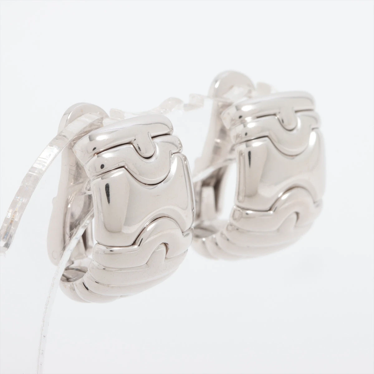 BVLGARIパレンテシイヤリングWG BVLGARI（ブルガリ） イヤリング K18WG ダイヤ24P パレンテシ チェーン