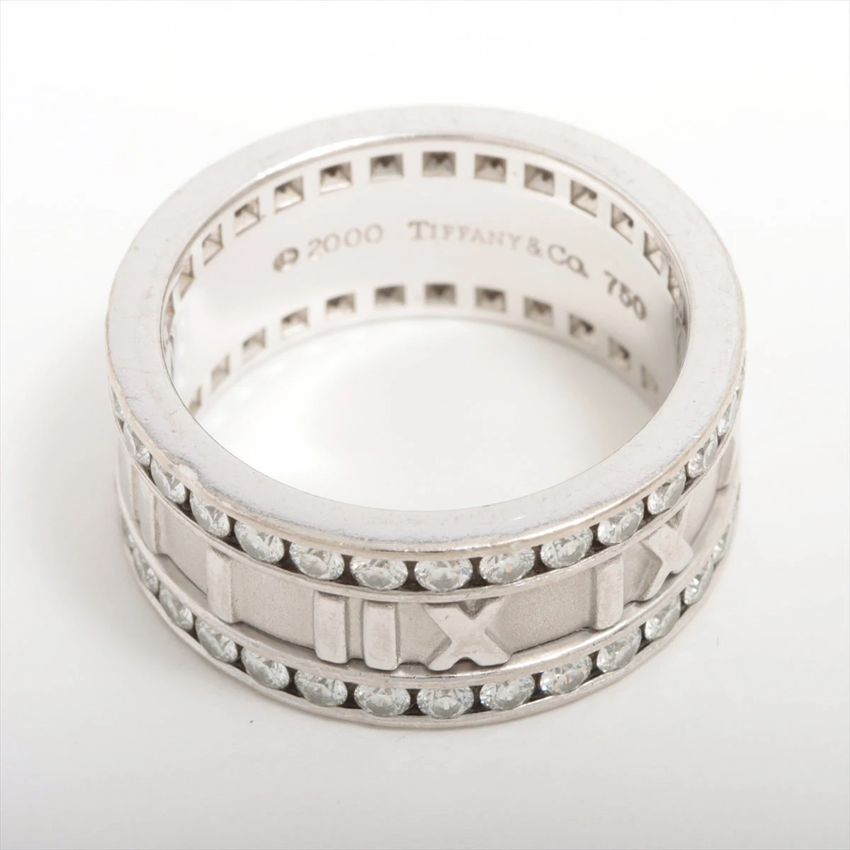 ティファニー アトラス ダイヤ リング 750(WG) 10.8g AP059129｜中古 