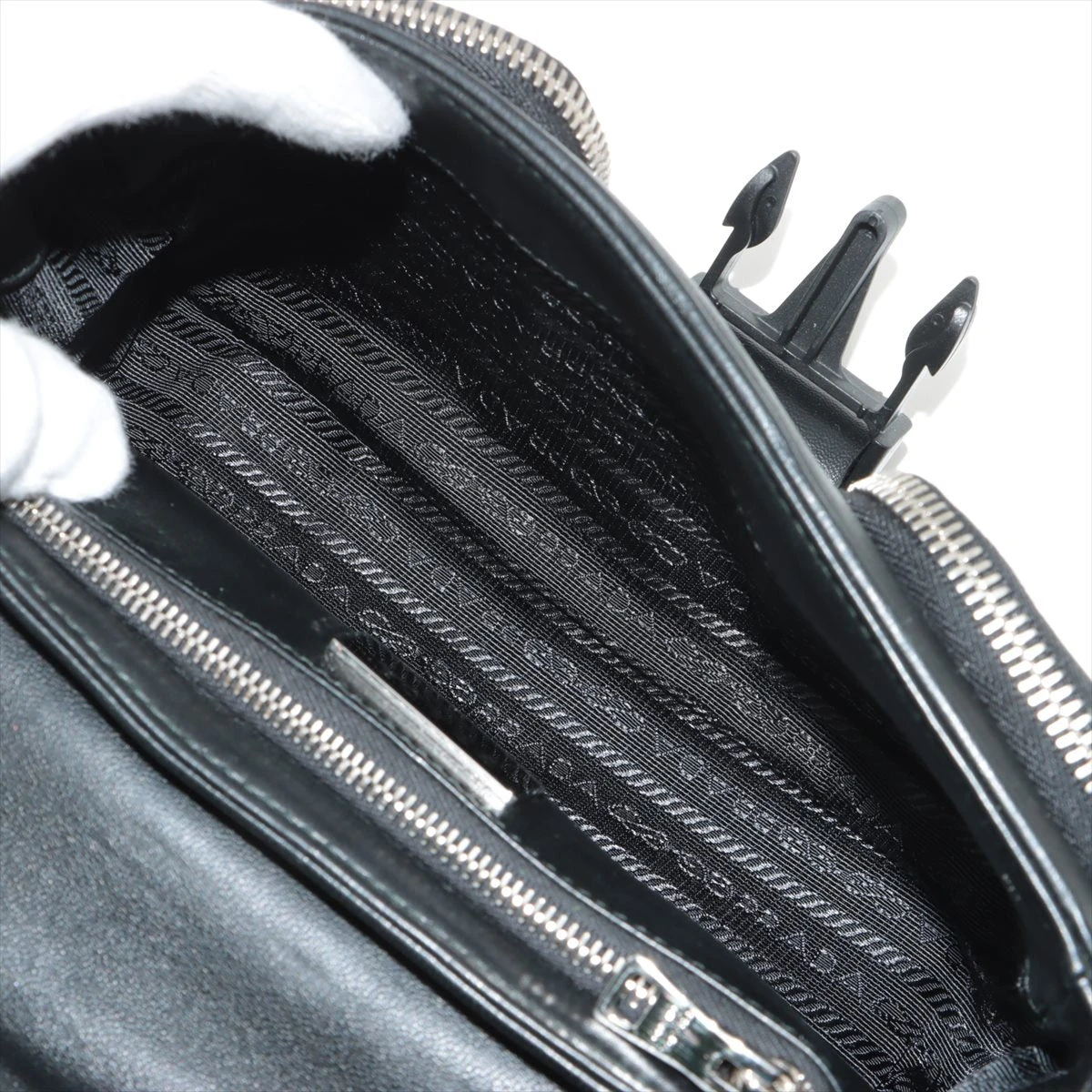美品❗️PRADA バックストラップ　サンダル　レザー　ブラック　希少 美品❗️PRADA バックストラップ サンダル レザー ブラック 希少