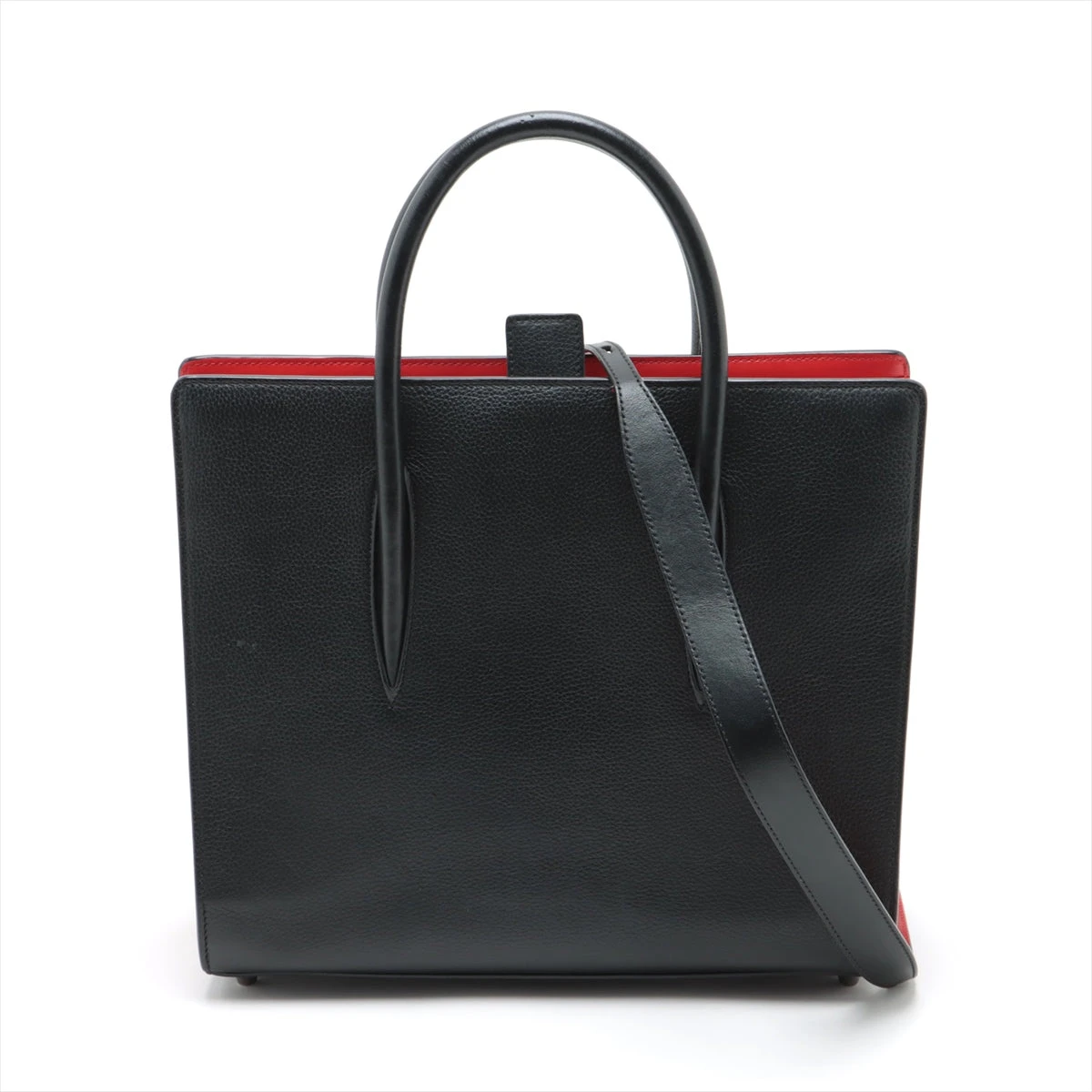 クリスチャンルブタン パロマ レザー×パテント 2WAYハンドバッグ  