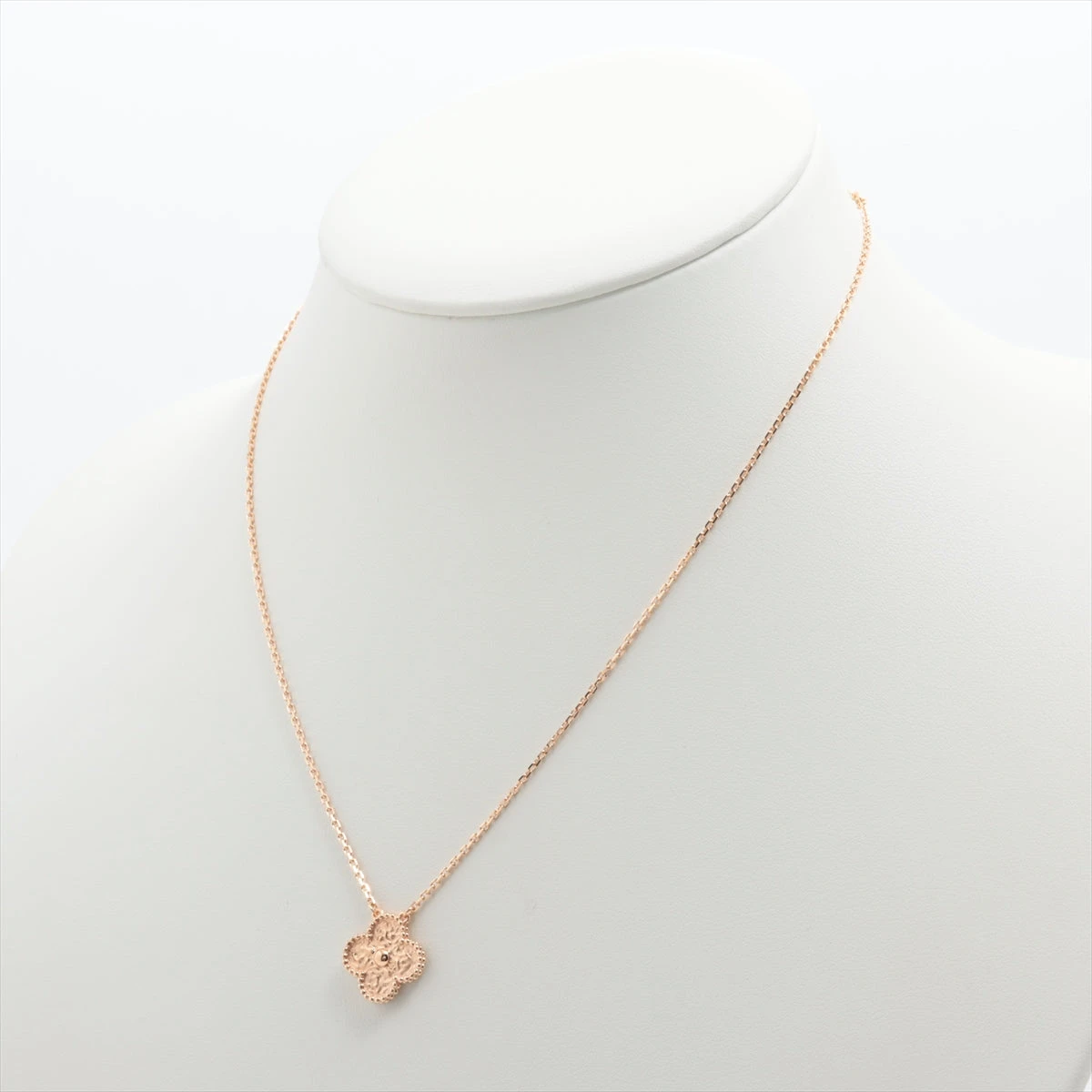 美品/正規品ヴァンクリーフ & アーペル ネックレス アリャンセス アルハンブラ ヴァンクリーフ&アーペル ヴィンテージアルハンブラ ネックレス 750(PG