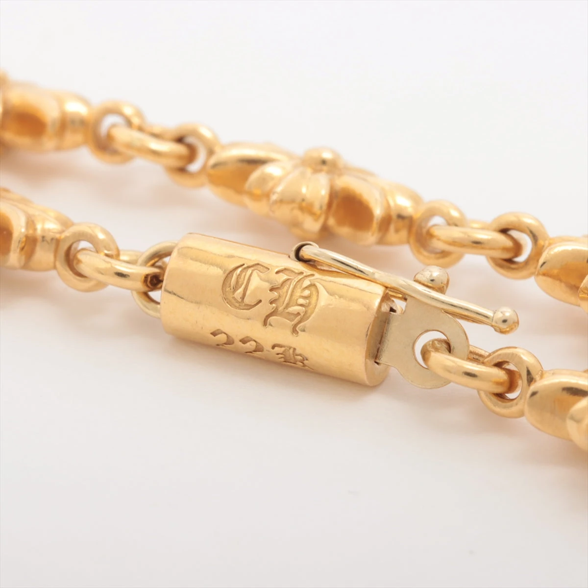 クロムハーツ ブレスレット タイニー E CHプラス 12リンク 22K 14K