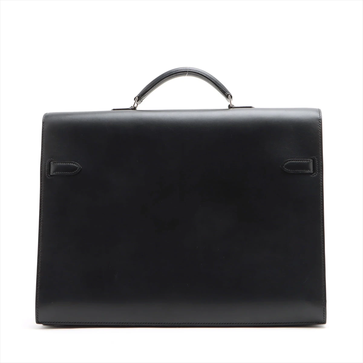 エルメス ケリーデペッシュ38 ボックスカーフ ブラック シルバー金具 