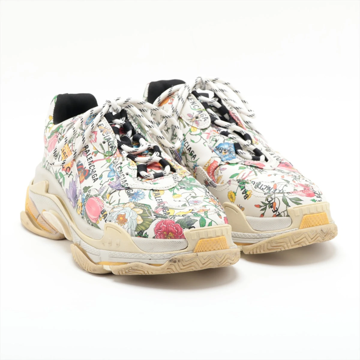 グッチ×バレンシアガ トリプルS PVC スニーカー 44 メンズ マルチ