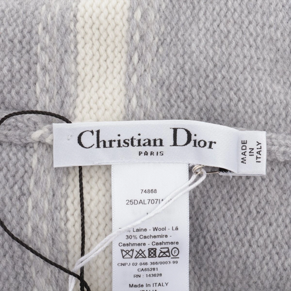 feed様用　クリスチャンディオール　セットアップ　ウール　A7　XL　グレー Christian Dior ディオール セットアップ ジャケット スカート