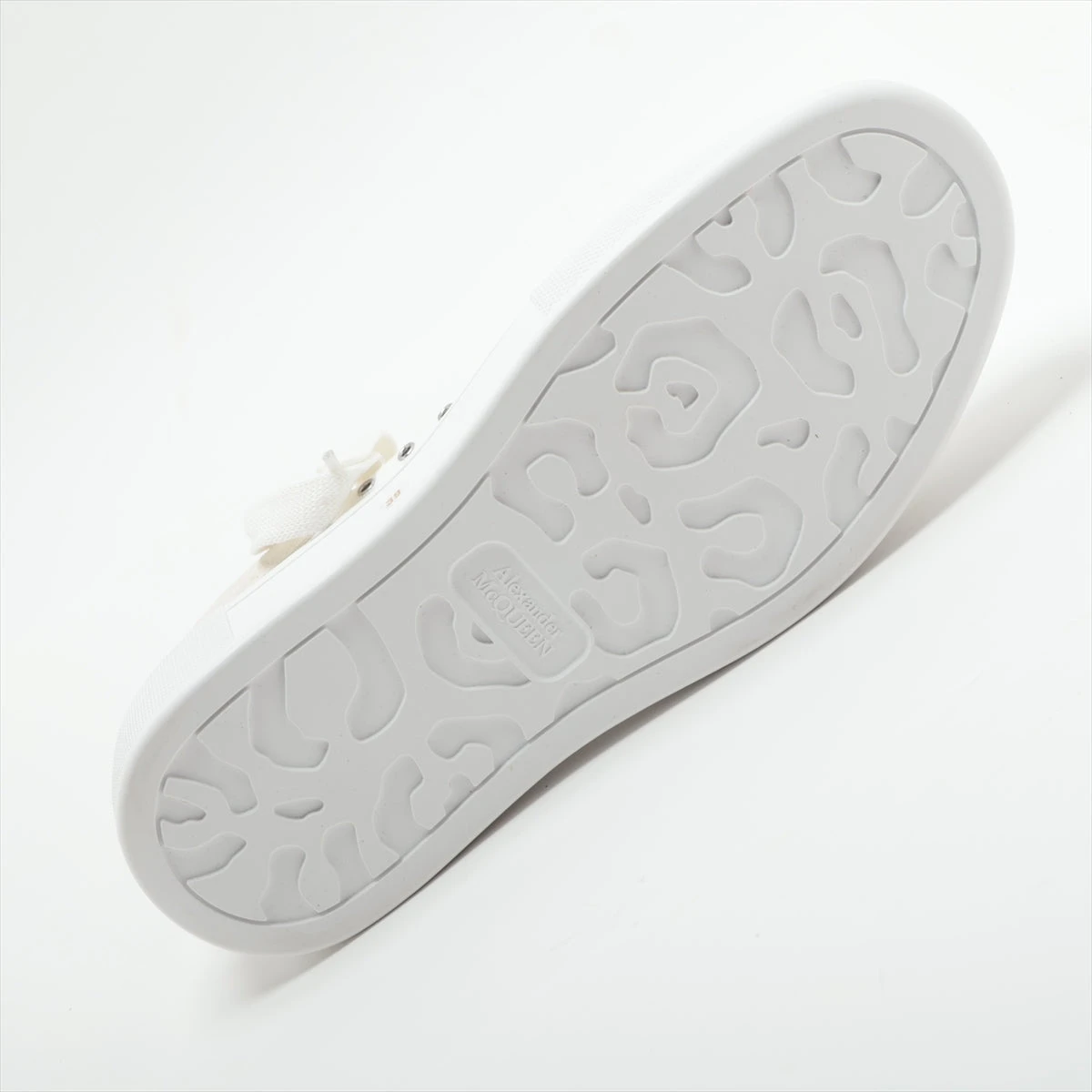 アレキサンダーマックイーン キャンバス×レザー スニーカー 39