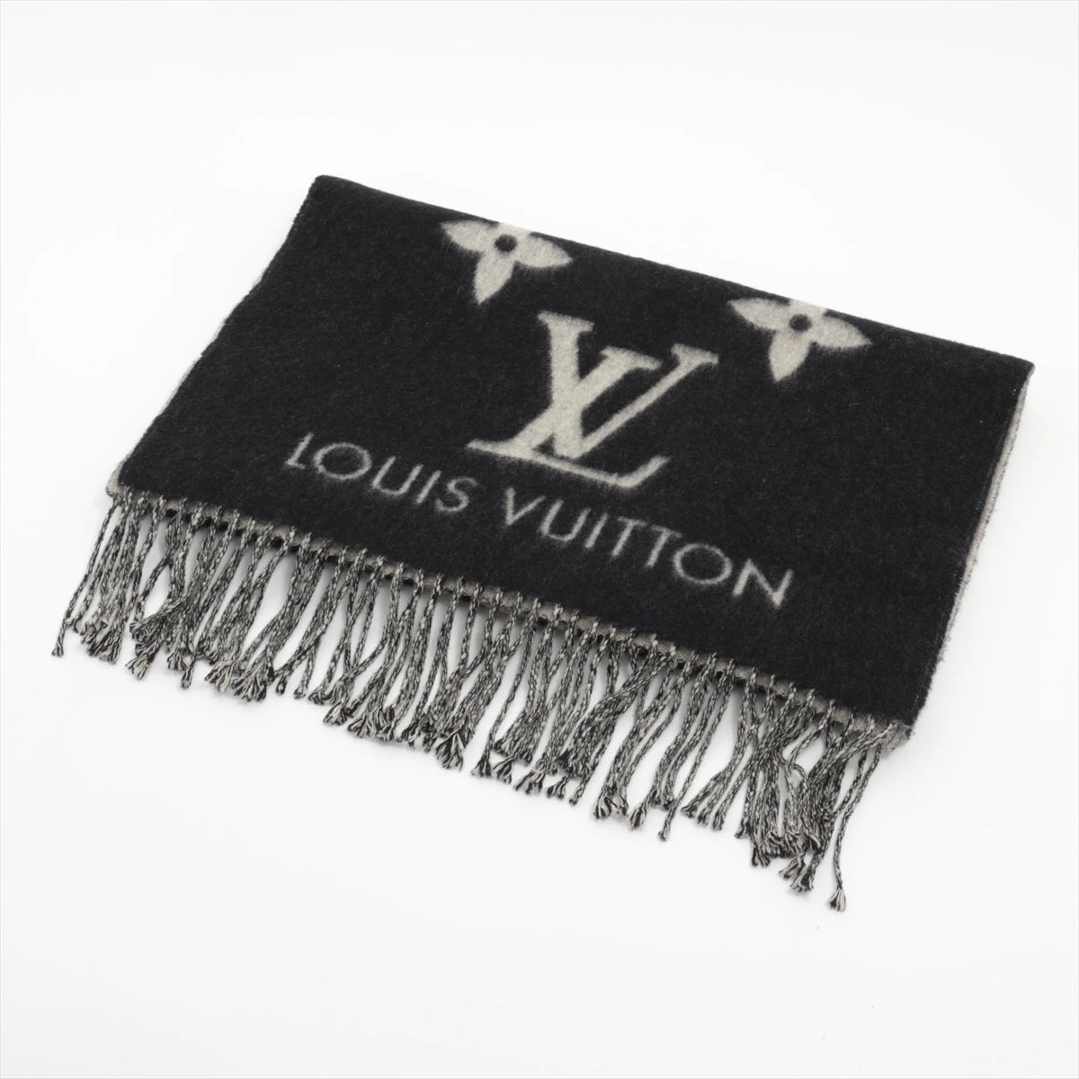 新品未使用 ルイヴィトンカシミヤマフラー・レイキャビック LOUIS VUITTON ルイ・ヴィトン マフラー レイキャビック 黒
