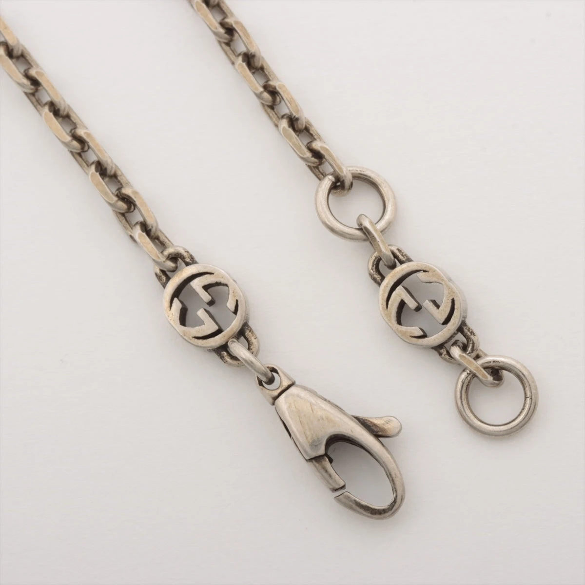 グッチ インターロッキングG ハート ブレスレット 16 925 3.9g レッド