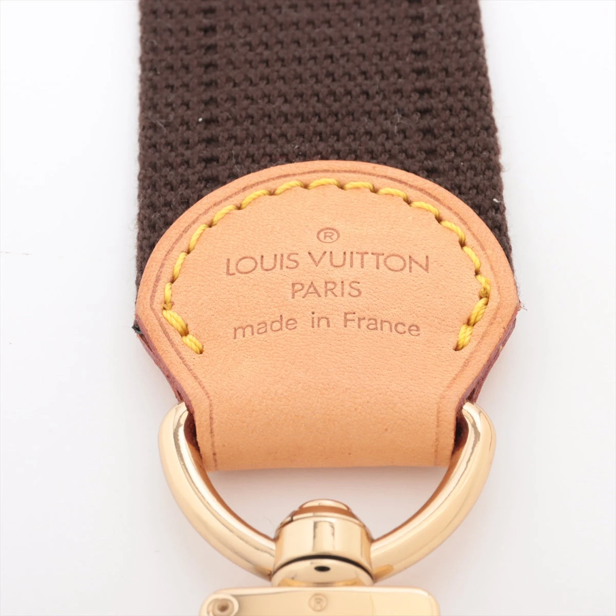 Louis Vuitton レザー ストラップ ブラウン ヴィトン ショルダーストラップ ナイロン×レザー ブラウン